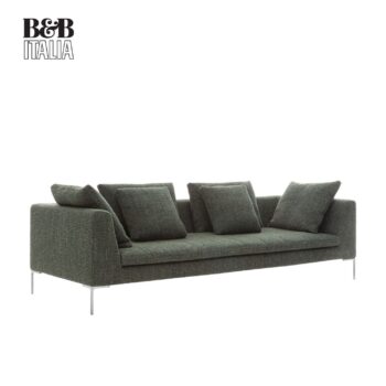 B&B Italia Sofa Charles Stoffbezug grau