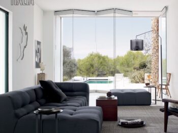 B&B Italia Sofa Tufty-Time Stoffbezug schwarz