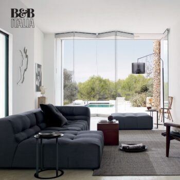 B&B Italia Sofa Tufty-Time Stoffbezug schwarz