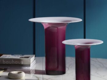 Cassina Accessoires Vase Silvan amethyst mit Deko