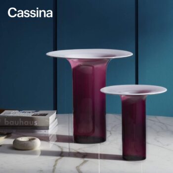 Cassina Accessoires Vase Silvan amethyst mit Deko
