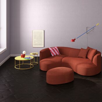 COR Sofa Siwa rot mit Hocker