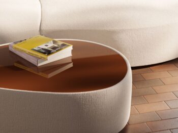 COR Sofa Siwa Stoff hell mit Couchtisch