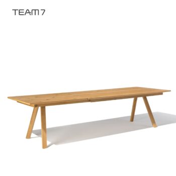 team 7 Tisch Taso Esstisch lang freigestellt