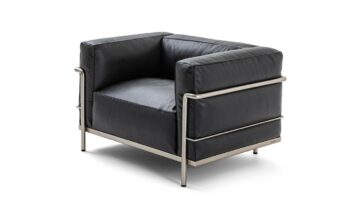 cassina sessel lc3 le corbusier 3 fauteuil sofa couch leder schwarz
