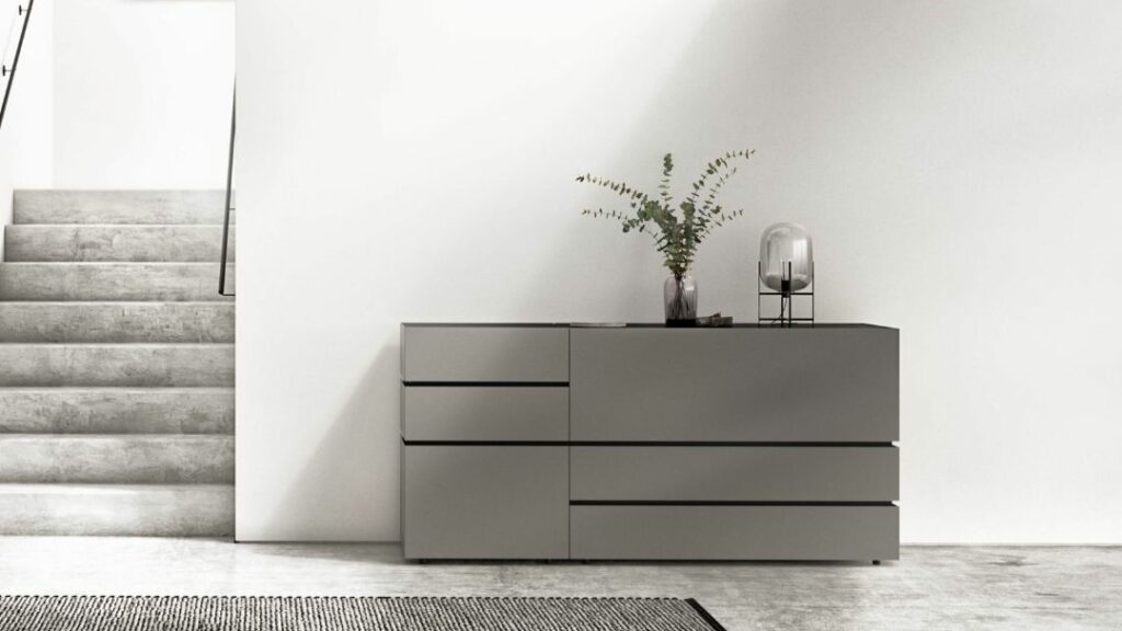 Moebelbraum Interluebke Sideboard Cube Bold Farbe Anthrazit