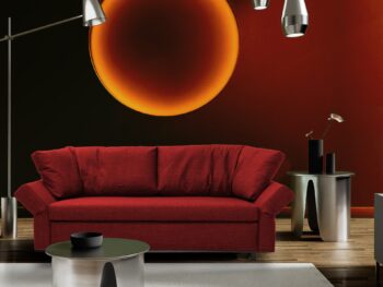 Signet Möbel Schlafsofa Nick Stoff rot
