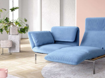 Brühl Sofa Roro Stoff blau
