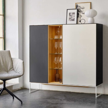 Team7 Sideboard Cubus Vitrine