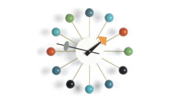 vitra ball wall clock uhr wanduhr interior accessiores