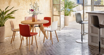 Vitra Hal Wood RE gepolstert