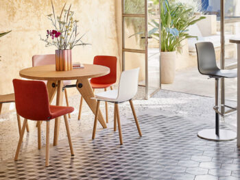 Vitra Hal Wood RE gepolstert