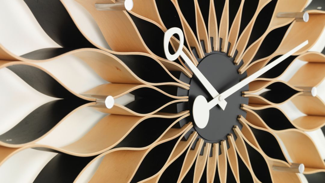 vitra sunflower wall clock uhr wanduhr interior accessiores